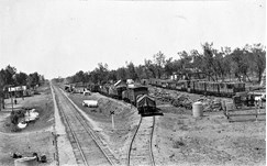 Railway sidings, Red Cliffs Station, 1924