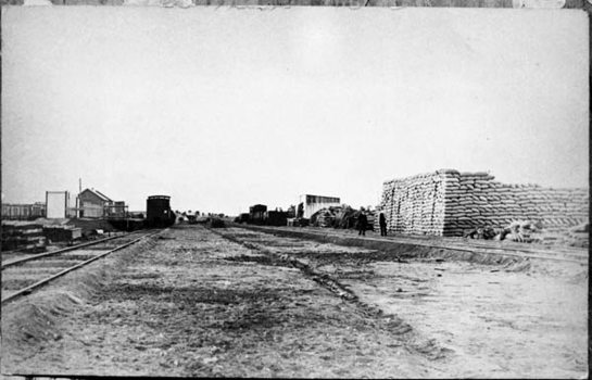 Cressy Railway Station yard