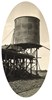 The completed 24,000 gallon water tank at Balranald, 1927. Balranald was the last station on the Moama to Balranald line.