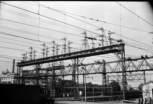 No. 1 signal bridge, Flinders Street Viaduct, before being demolished