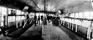 Interior of signal box, Flinders Street Railway Station, 1 April 1968