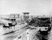 Richmond rail crossing, 1884