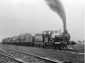 Mixed (goods and passengers) train, Waubra to Ballarat, circa 1910