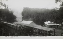 Puffing Billy steam train at Belgrave Railway Station, pre-1940