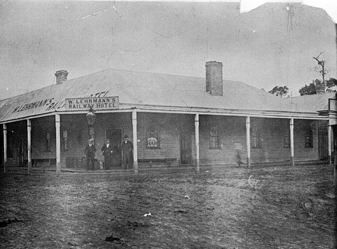 W. Lehrmann's Railway Hotel, circa 1895