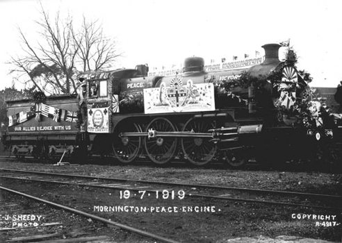 Mornington Peace steam locomotive, 18 July 1919