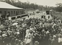 Opening of the Red Hill Railway Station, 2 December 1921. The station was closed on 1 July 1953.