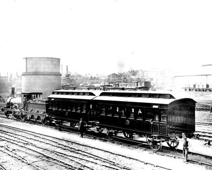 Royal state cars, Spencer Street rail yards, 1880