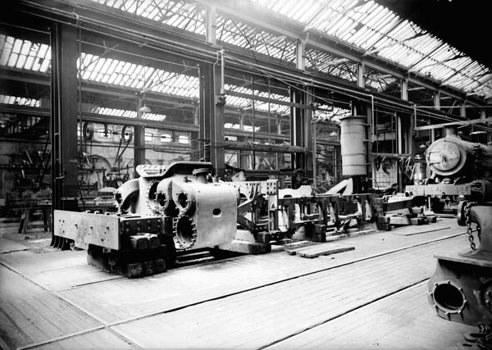 S class steam locomotive cylinder