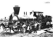 O class steam locomotive no. 41 on a turntable