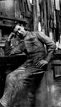 Staff member, Newport railway workshop, circa 1925