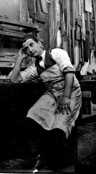 Staff member, Newport railway workshop, circa 1925