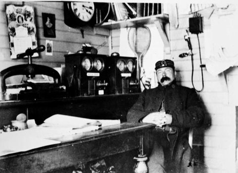 Mitcham Railway Station Office, 1880
