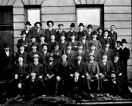 Railways administration staff, Spencer Street headquarters, early 1900s