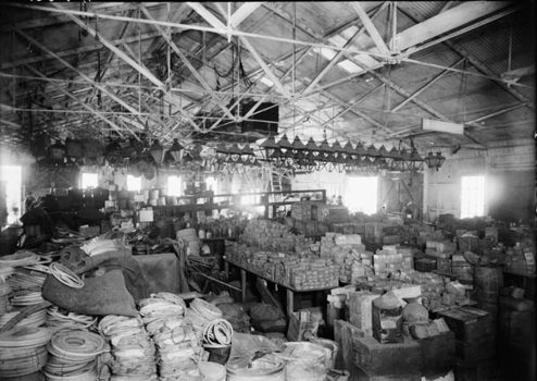 Interior, Spencer Street railway store