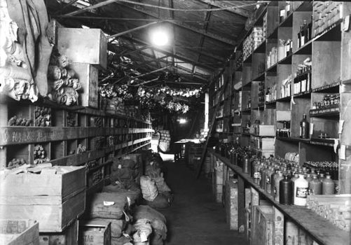 Interior, Spencer Street railway store