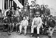 Construction staff at Footscray, 1928