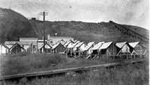 Moorabool railway camp, circa 1915