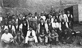 Railway workers at camp, Moorabool, circa 1915