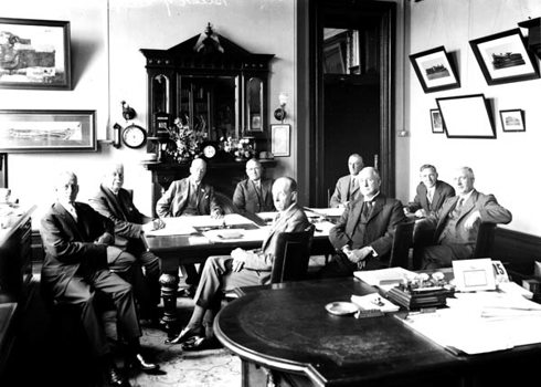 Commissioners' conference with Harold Clapp