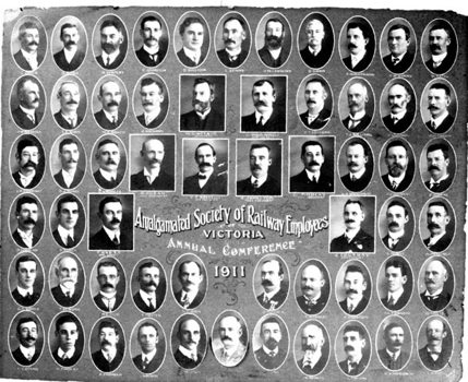 Employees, Amalgamated Society of Railways, Victoria, 1911