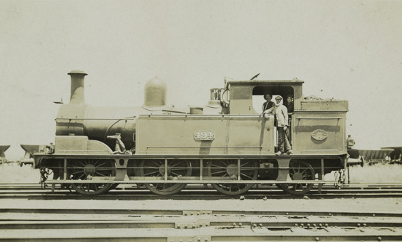 Steam locomotive no. 494, circa 1910