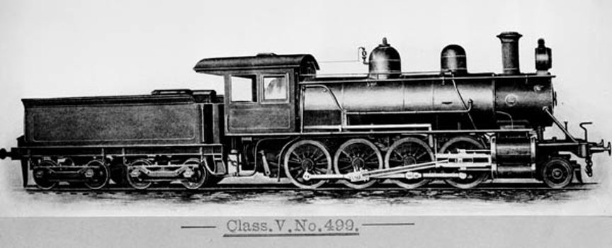 V class steam locomotive no. 499