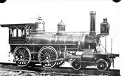 A Rogers engine, the first Victorian railway engine imported from the United States of America, 1877