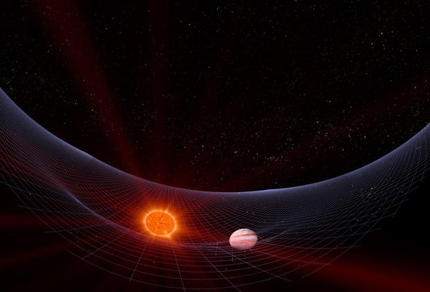 Still from the Black Holes planetarium show