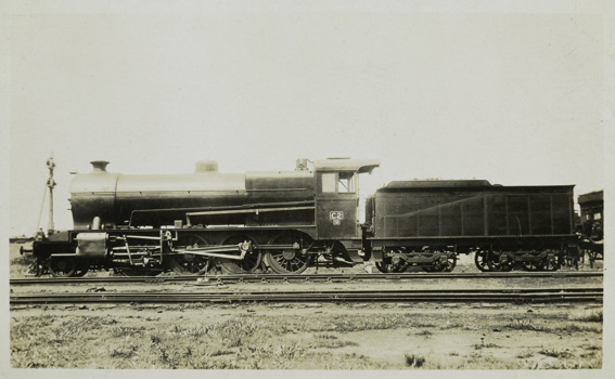 Steam engine no. C2, circa 1920