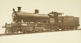 N class steam locomotive with 2-8-2 wheel arrangement operated by Victorian Railways at their Newport workshops