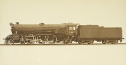 S class locomotive no. 300 with 4-6-2 wheel arrangement operated by Victorian Railways from 1928, constructed at their Newport workshops