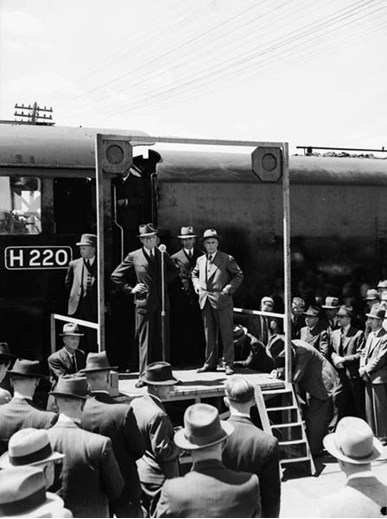 Launching H class steam locomotives