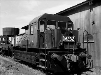 M class diesel shunting locomotive, Newport Workshops, 16 August 1971