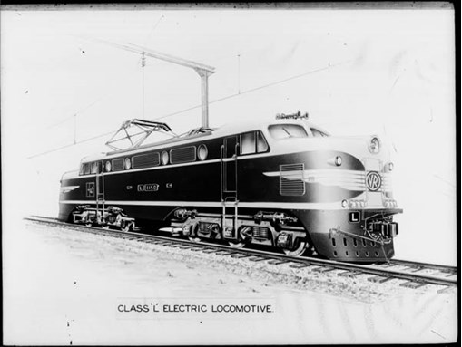 Drawing of an L class electric locomotive