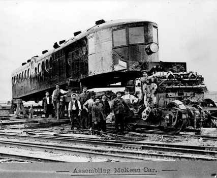 Assembling McKeen carriage