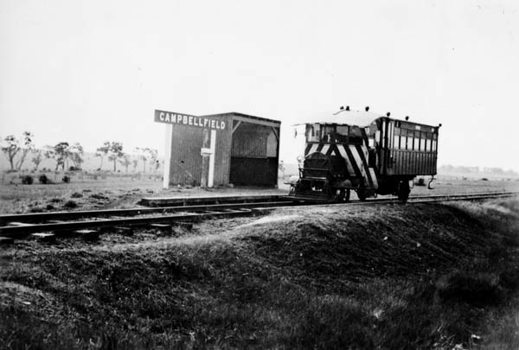 Beetle rail motor, Campbellfield, circa 1954