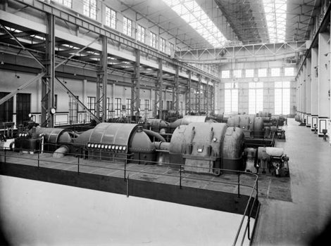 Turbine Room, Newport Power Station, 1918