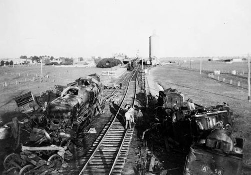 Rail accident at Serviceton, September 1951