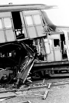 Train collision, Jolimont rail yard, 28 February 1970