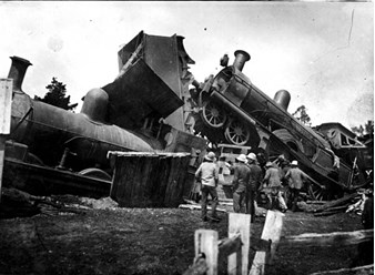 Accident resulting from brake failure, Beaufort, 5 February 1910