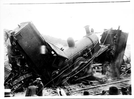 Railway accident, Beaufort, 5 February 1910