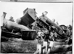 Railway accident, Beaufort, 5 February 1910
