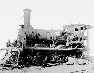 Boiler explosion, R class steam locomotive no. 297, January 1894