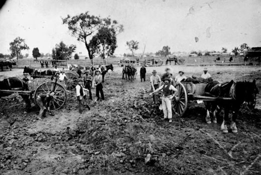 Alterations at Benalla rail yards, circa 1913