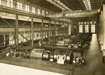 Interior of the Newport Power Station Turbine Hall, circa 1918/1921