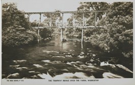 The Tramway Bridge over the Yarra River, Warburton, circa 1910