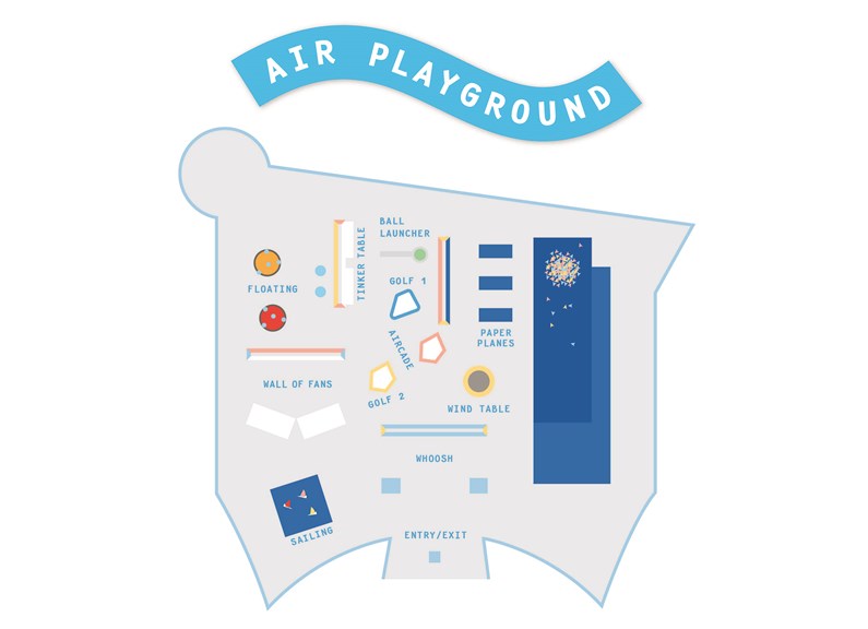 AIr Playground exhibition map