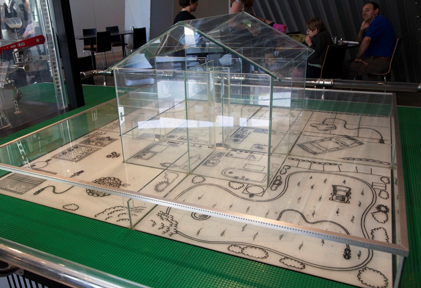 Water Smart home interactive exhibit on display in Melbourne Museum.