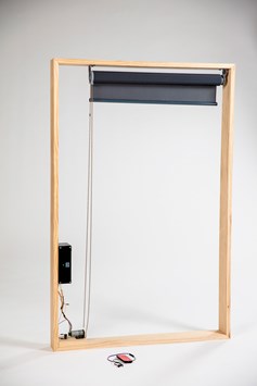 Integrated Blind System attached to Wooden Frame